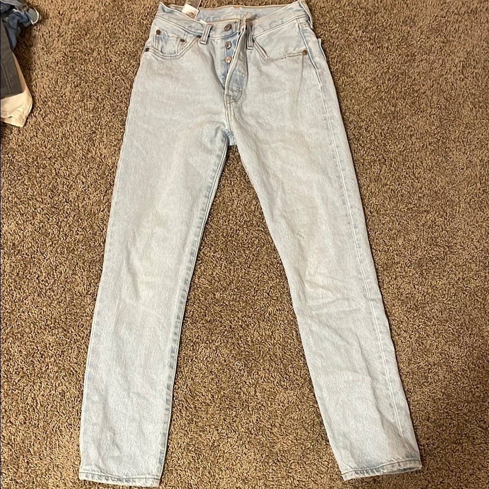 Levi's Light Blue Straight Leg Jeans Classic Style